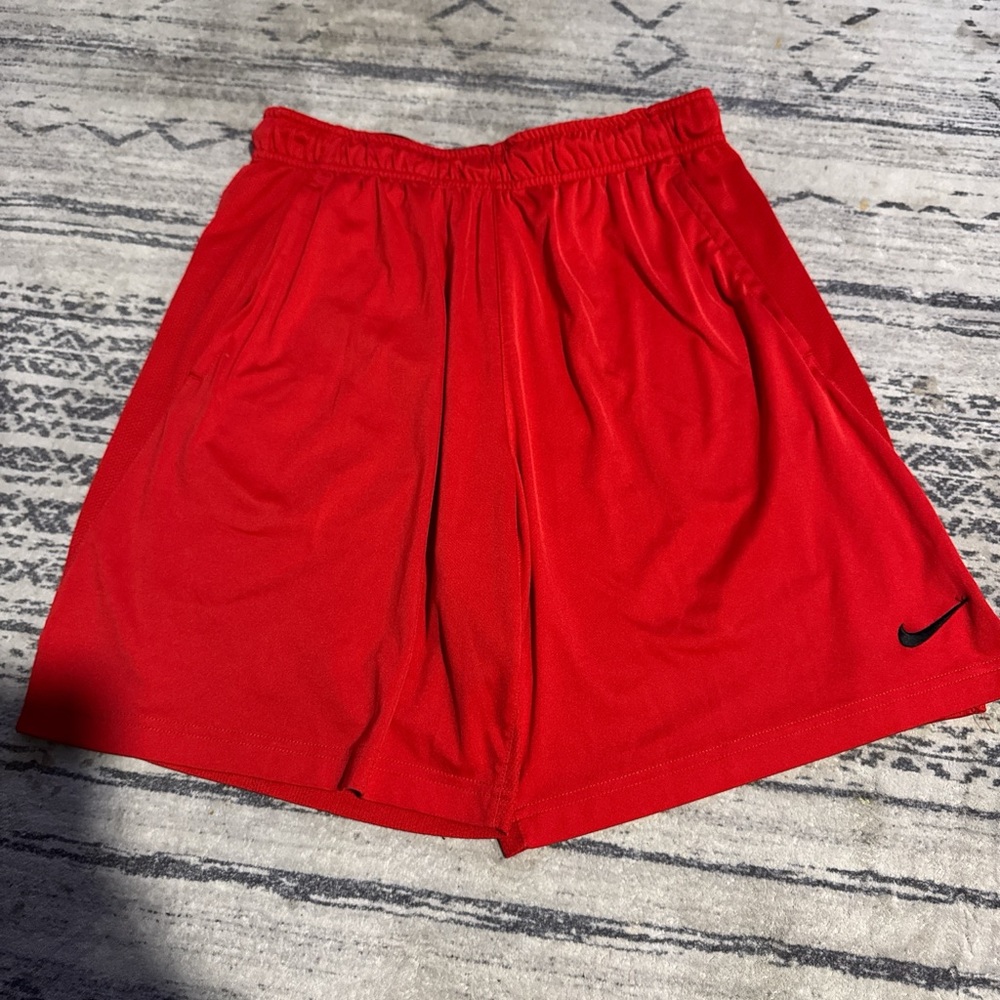 Nike Men's Vibrant Red Sports Shorts